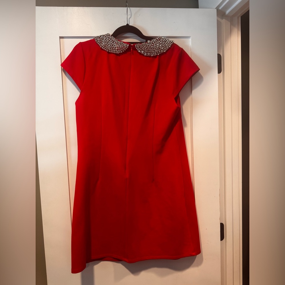 Julie Brown Decorative Collar Shift Dress size L - Picture 5 of 7